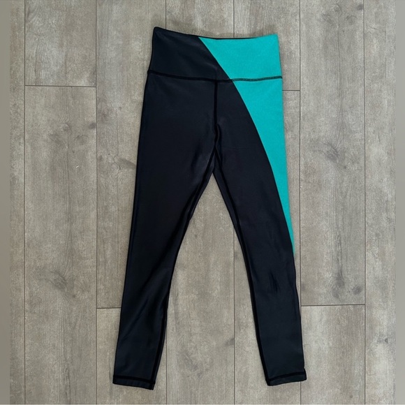 Zyia Active Jade River Stone Light N Tight Metallic Hi Rise Leggings size 2 - Picture 10 of 12